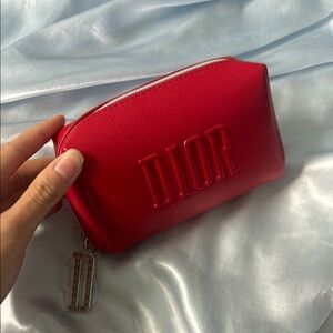 Dior Vibrant Red Makeup Pouch